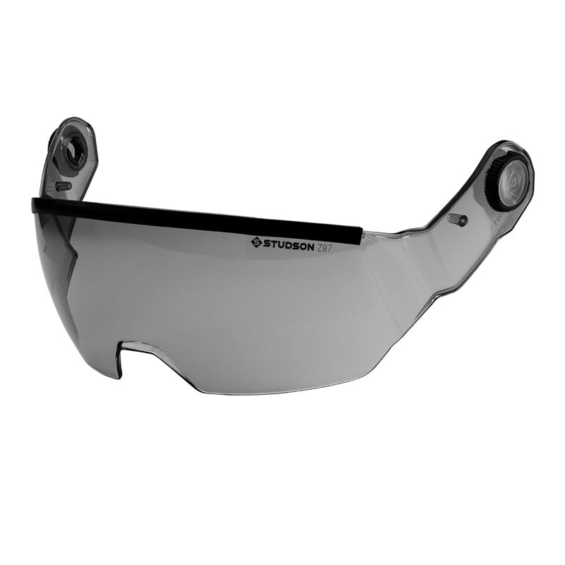 STUDSON SHK-1 Half Shield Anti-Fog, Anti-Scratch, VLT: 58% - ANSI Z87.1 Certified, Easy Helmet Attachment (Light Grey) - Image 1